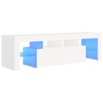 vidaXL Comodă TV cu lumini LED, alb, 140x36,5x40 cm vidaXL Comodă TV cu lumini LED, alb, 140x36,5x40 cm