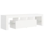 vidaXL Comodă TV cu lumini LED, alb, 140x36,5x40 cm vidaXL Comodă TV cu lumini LED, alb, 140x36,5x40 cm