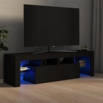 vidaXL Comodă TV cu lumini LED, negru, 140x36,5x40 cm vidaXL Comodă TV cu lumini LED, negru, 140x36,5x40 cm