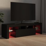 vidaXL Comodă TV cu lumini LED, negru, 140x36,5x40 cm vidaXL Comodă TV cu lumini LED, negru, 140x36,5x40 cm