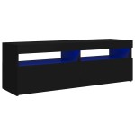 vidaXL Comodă TV cu lumini LED, negru, 120x35x40 cm vidaXL Comodă TV cu lumini LED, negru, 120x35x40 cm