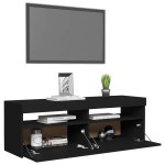 vidaXL Comodă TV cu lumini LED, negru, 120x35x40 cm vidaXL Comodă TV cu lumini LED, negru, 120x35x40 cm