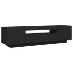vidaXL Comodă TV cu lumini LED, negru, 160x35x40 cm vidaXL Comodă TV cu lumini LED, negru, 160x35x40 cm