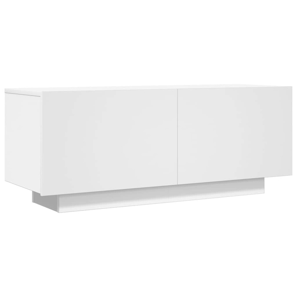 vidaXL Comodă TV, alb, 100x35x40 cm, lemn prelucrat