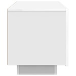 vidaXL Comodă TV, alb, 100x35x40 cm, lemn prelucrat