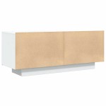 vidaXL Comodă TV, alb, 100x35x40 cm, lemn prelucrat