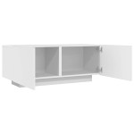vidaXL Comodă TV, alb, 100x35x40 cm, lemn prelucrat