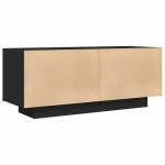 vidaXL Comodă TV, negru, 100x35x40 cm, lemn prelucrat