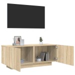 vidaXL Comodă TV, stejar sonoma, 100x35x40 cm, lemn prelucrat vidaXL Comodă TV, stejar sonoma, 100x35x40 cm, lemn prelucrat