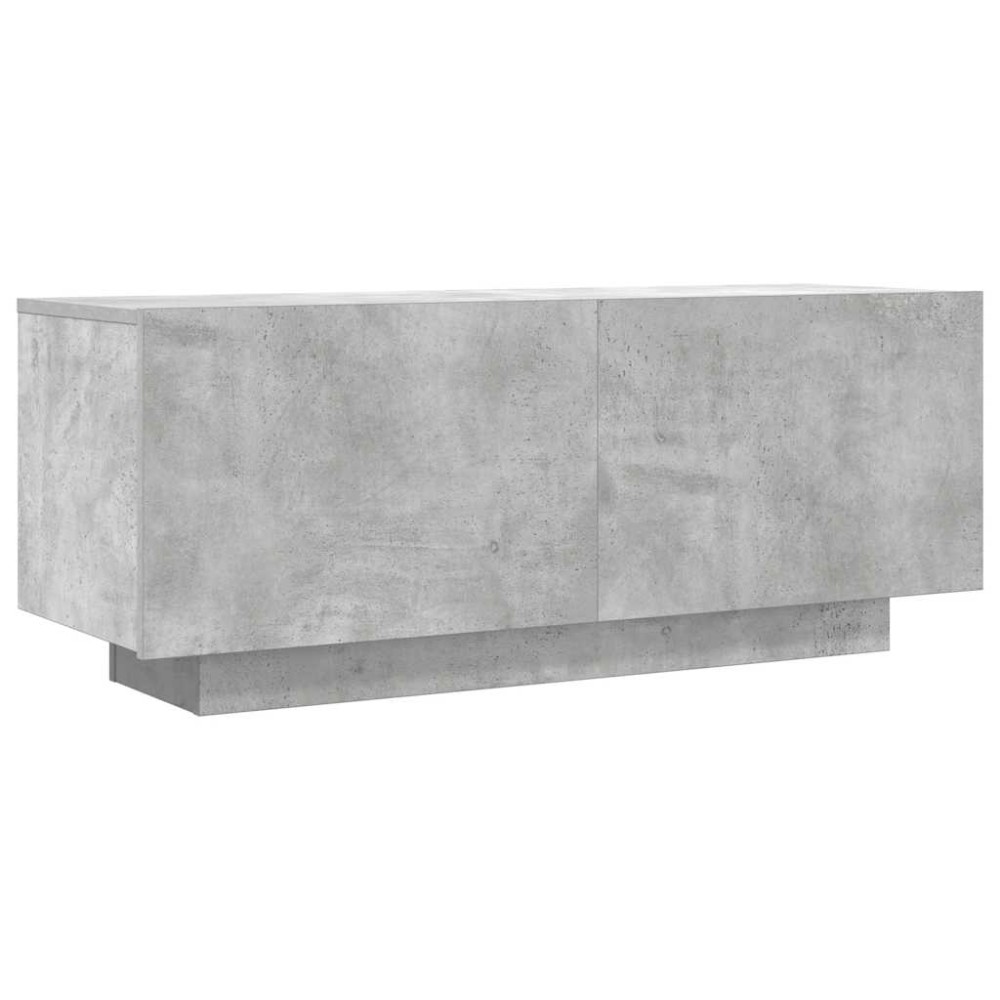 vidaXL Comodă TV, gri beton, 100x35x40 cm, lemn prelucrat