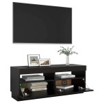 vidaXL Comodă TV cu lumini LED, negru, 100x35x40 cm vidaXL Comodă TV cu lumini LED, negru, 100x35x40 cm