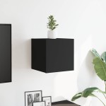 vidaXL Dulap TV montaj pe perete, negru, 30,5x30x30 cm