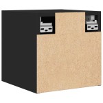 vidaXL Dulapuri TV montaj pe perete, 2 buc., negru, 30,5x30x30 cm