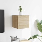 vidaXL Dulap TV montaj pe perete, stejar sonoma, 30,5x30x30 cm