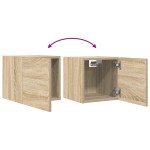 vidaXL Dulap TV montaj pe perete, stejar sonoma, 30,5x30x30 cm