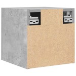 vidaXL Dulapuri TV montaj pe perete, 2 buc., gri beton, 30,5x30x30 cm