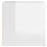 vidaXL Dulap TV suspendat, alb extralucios. 30,5x30x30 cm vidaXL Dulap TV suspendat, alb extralucios. 30,5x30x30 cm