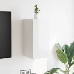 vidaXL Dulapuri TV suspendate, 2 buc., alb extralucios, 30,5x30x30 cm