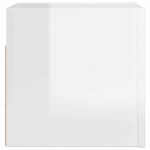 vidaXL Dulapuri TV suspendate, 2 buc., alb extralucios, 30,5x30x30 cm