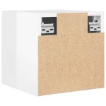 vidaXL Dulapuri TV suspendate, 2 buc., alb extralucios, 30,5x30x30 cm