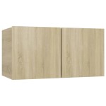 vidaXL Dulapuri TV suspendate 3 buc. stejar sonoma 60x30x30 cm