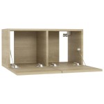 vidaXL Dulapuri TV suspendate 3 buc. stejar sonoma 60x30x30 cm