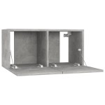 vidaXL Dulapuri TV suspendate, 2 buc., gri beton, 60x30x30 cm