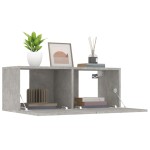 vidaXL Comode TV, 2 buc., gri beton, 80x30x30 cm, lemn compozit