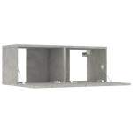 vidaXL Comode TV, 2 buc., gri beton, 80x30x30 cm, lemn compozit