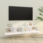 vidaXL Dulapuri TV de perete 2 buc. alb 100x30x30 cm lemn compozit