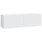 vidaXL Dulapuri TV de perete 2 buc. alb 100x30x30 cm lemn compozit
