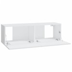 vidaXL Dulapuri TV de perete 2 buc. alb 100x30x30 cm lemn compozit