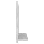 vidaXL Oglindă de baie, gri beton, 40 x 10,5 x 37 cm, PAL
