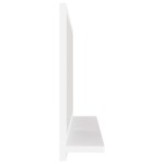 vidaXL Oglindă de baie, alb, 60x10,5x37 cm, lemn prelucrat