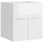 vidaXL Dulap de chiuvetă, alb extralucios, 41x38,5x46 cm, PAL vidaXL Dulap de chiuvetă, alb extralucios, 41x38,5x46 cm, PAL
