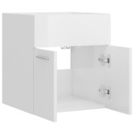 vidaXL Dulap de chiuvetă, alb extralucios, 41x38,5x46 cm, PAL vidaXL Dulap de chiuvetă, alb extralucios, 41x38,5x46 cm, PAL