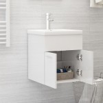 vidaXL Dulap de chiuvetă, alb extralucios, 41x38,5x46 cm, PAL vidaXL Dulap de chiuvetă, alb extralucios, 41x38,5x46 cm, PAL