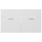 vidaXL Dulap de chiuvetă, alb, 80x38,5x46 cm, lemn prelucrat vidaXL Dulap de chiuvetă, alb, 80x38,5x46 cm, lemn prelucrat