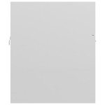 vidaXL Dulap de chiuvetă, alb extralucios, 80x38,5x46 cm, PAL vidaXL Dulap de chiuvetă, alb extralucios, 80x38,5x46 cm, PAL