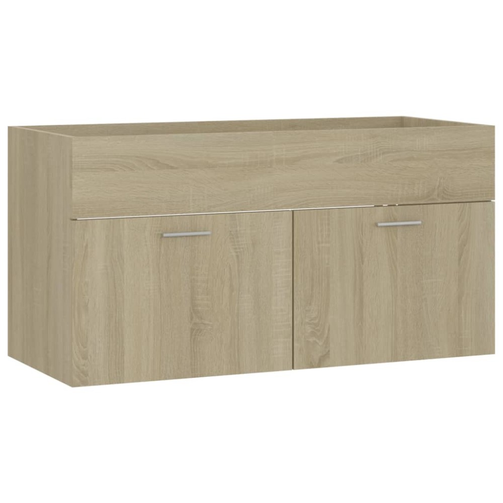 vidaXL Dulap de chiuvetă, stejar Sonoma, 90x38,5x46 cm, PAL