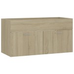 vidaXL Dulap de chiuvetă, stejar Sonoma, 90x38,5x46 cm, PAL vidaXL Dulap de chiuvetă, stejar Sonoma, 90x38,5x46 cm, PAL