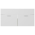 vidaXL Dulap de chiuvetă, alb și stejar Sonoma, 90x38,5x46 cm, PAL vidaXL Dulap de chiuvetă, alb și stejar Sonoma, 90x38,5x46 cm, PAL