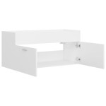 vidaXL Dulap pentru chiuvetă, alb, 100x38,5x46 cm, PAL vidaXL Dulap pentru chiuvetă, alb, 100x38,5x46 cm, PAL