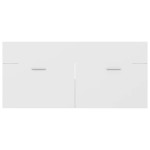 vidaXL Dulap pentru chiuvetă, alb, 100x38,5x46 cm, PAL vidaXL Dulap pentru chiuvetă, alb, 100x38,5x46 cm, PAL