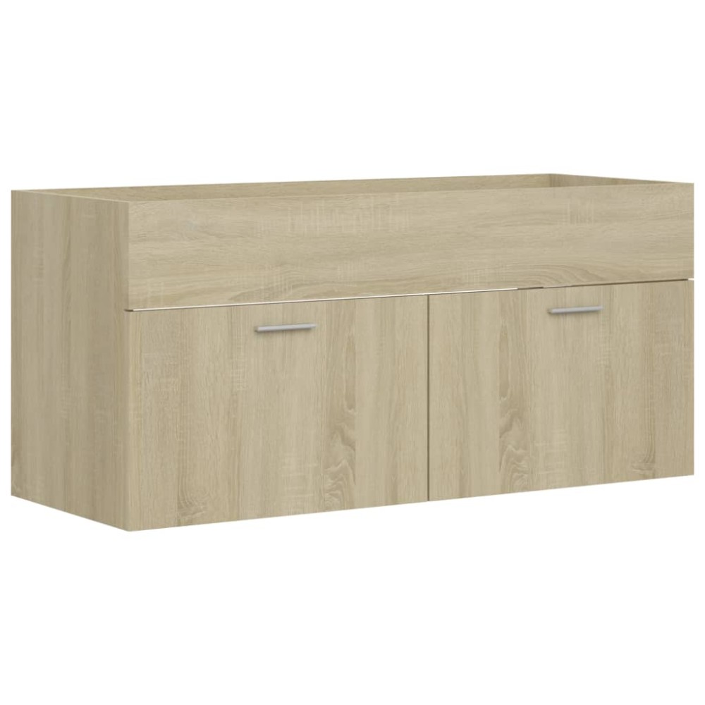 vidaXL Dulap de chiuvetă, stejar Sonoma, 100x38,5x46cm, lemn prelucrat