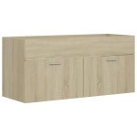 vidaXL Dulap de chiuvetă, stejar Sonoma, 100x38,5x46cm, lemn prelucrat vidaXL Dulap de chiuvetă, stejar Sonoma, 100x38,5x46cm, lemn prelucrat