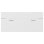 vidaXL Dulap de chiuvetă, alb și stejar Sonoma, 100x38,5x46 cm, PAL vidaXL Dulap de chiuvetă, alb și stejar Sonoma, 100x38,5x46 cm, PAL