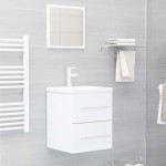 vidaXL Dulap pentru chiuvetă, alb, 41x38,5x48 cm, PAL vidaXL Dulap pentru chiuvetă, alb, 41x38,5x48 cm, PAL
