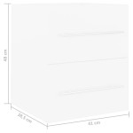 vidaXL Dulap pentru chiuvetă, alb, 41x38,5x48 cm, PAL vidaXL Dulap pentru chiuvetă, alb, 41x38,5x48 cm, PAL
