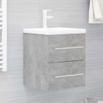 vidaXL Dulap de chiuvetă, gri beton, 41x38,5x48 cm , PAL vidaXL Dulap de chiuvetă, gri beton, 41x38,5x48 cm , PAL